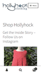 Mobile Screenshot of hollyhockclothing.com